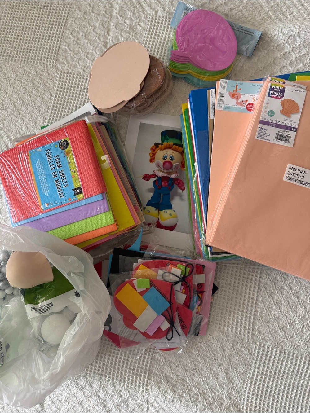Foam crafting supplies